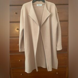 Women’s sweater coatigan- neutral pink-beige color - size L